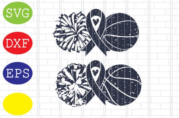 Basketball Awareness and Pom SVG: A Versatile Graphic Design Asset for Crafts & Blogs
