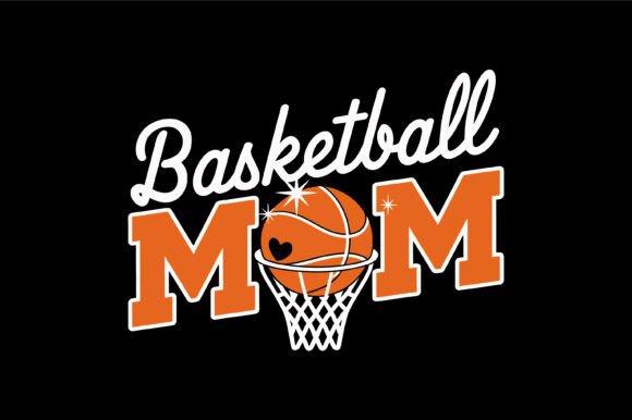 Basketball Mom Varsity Style: A Versatile Graphics Asset for Crafts and Branding
