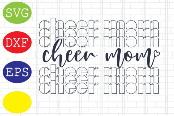 Cheer Mom Vector: A Versatile Graphics Asset for Crafts and Digital Sellers