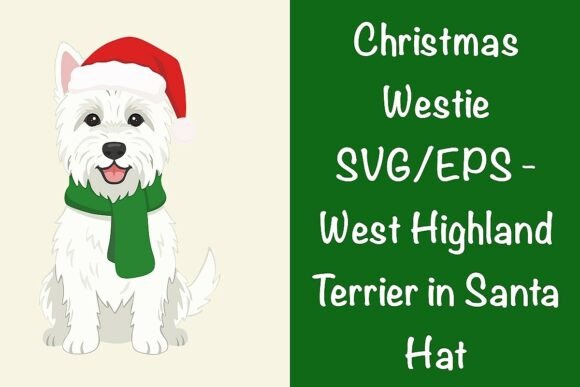 Christmas Westie SVG.Terrier in SantaHat Review for Embroidery Projects