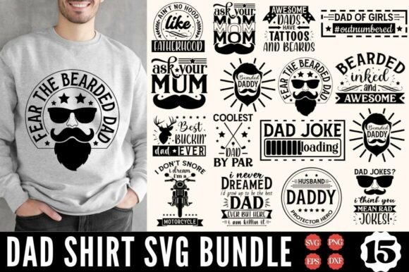 ✨ Dad Shirt Quotes SVG Bundle: A Premium Craft Asset for Real Projects