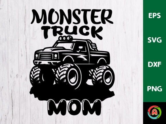 Monster Truck Mom Graphics for Crafts and Creative Content