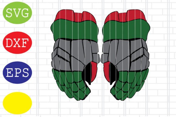 Pair of Hockey Player Gloves SVG Review for Real Projects