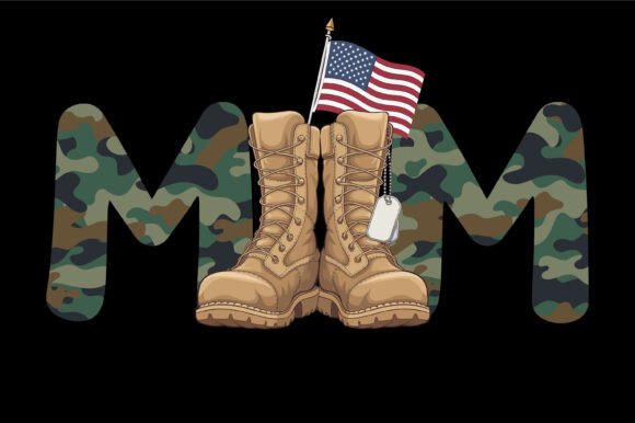 Proud Military Mom Camo Design – A Powerful Graphics Asset for Crafts and Branding