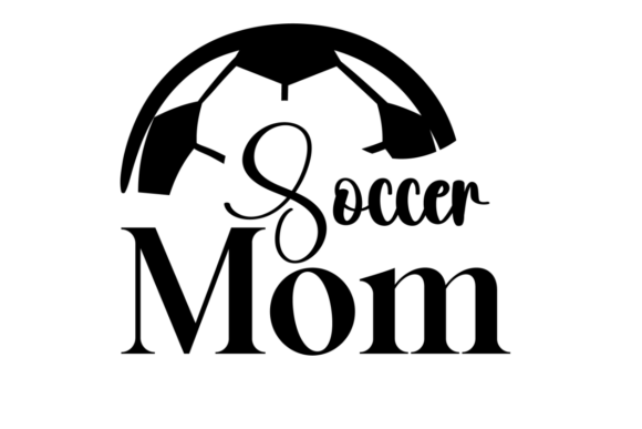 Soccer Mom Logo: A Bold Graphic Design Asset for Crafts and Handmade Creations